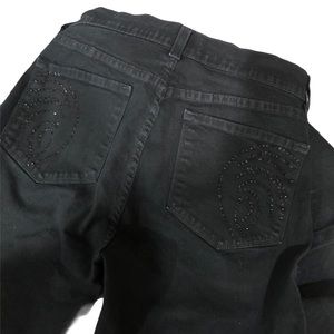 NYDJ Black with Bling Jeans Sz 4P